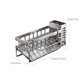 thumbnail image 3 of Estante organizador de fregadero de cocina | Encimera de acero inoxidable Multifunción Almacenamiento para esponjas Jabón Cepillos Utensilios | Bandeja de desagüe de toallero | Fácil instalación sin, 3 of 6