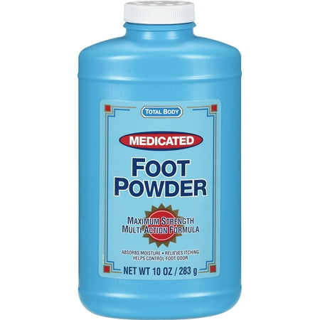 Total Body Multi-Action Foot Powder, Maximum Strength, 10 oz