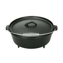 Ozark Trail 5qt Pre-Seasoned Nonstick Cast Iron Dutch Oven with Spiral Bail Handle