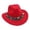 Red, variant on SRZYMJ Women's Felt Fedora Hat Wide Brim Panama Hats with Tassel