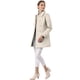 thumbnail image 4 of Abrigo Largo De Invierno Con Cuello Peter Pan Y Doble Botonadura Para Mujer Beige S, 4 of 7