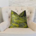 thumbnail image 2 of Plutus Marble Onyx Amarillo, gris y negro Almohada de lujo hecha a mano - Doble cara 20 "x 26" Estándar Plutus PBRAZ378-2026-DP, 2 of 2