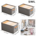 thumbnail image 1 of Organizador Sujetadores Caja Almacenamiento Plegable para Pantalones Vaqueros Doméstico Tela (gris M), 1 of 7