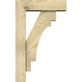 thumbnail image 3 of Ekena Millwork 6"W x 20"D x 32"H Merced Block Rough Sawn Bracket w/ Offset Brace, Douglas Fir, 3 of 25