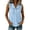 W10-BU1, variant on Ulitacool Summer T Shirts For Womens O Neck Solid Color Sleeveless Tank Tops Button Blouse Elegant Wear S Bu1