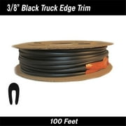 Cowles Products COW39-401 25 ft. x 0.37 in. Black Truck Edge Trim 100 ft. Reel Kit, Chrome
