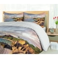 thumbnail image 5 of Ambesonne Tropic Duvet Cover Sets, Rock Sandy Beach Island, 2-King, Cream Blue, 5 of 7