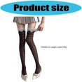 thumbnail image 3 of Gothic Lace Over Knee Socks Acrylic Fabric Stocking Thigh High Socks For Costume Parties Dance Event And Everyday brown, 3 of 5