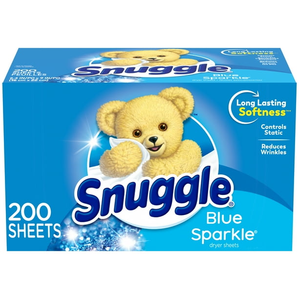 Snuggle Fabric Softener Dryer Sheets, Blue Sparkle, 200 Count Walmart