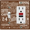 thumbnail image 1 of Metal Light Switch Plate Cover Cafe Diner Coffee Sign Brown COF036, 1 of 13