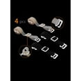thumbnail image 2 of INSPIRE CHIC Women's Solid ColorClear Invisible Adjustable Bra Shoulder Straps Skin Color 1+Black, 2 of 4