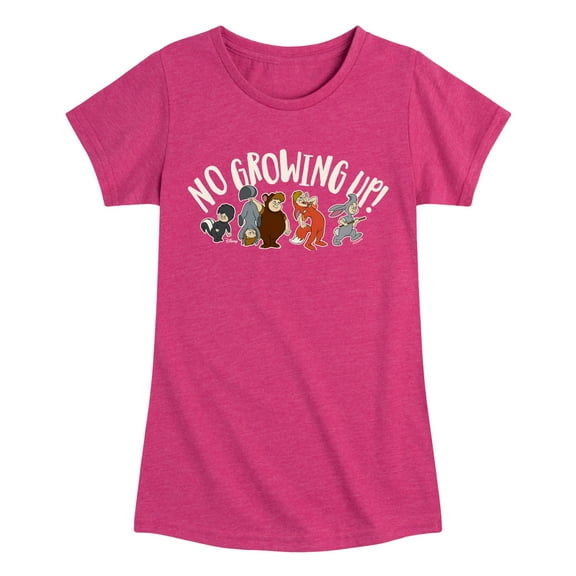 Disney - Peter Pan - No Growing Up - Tricksters - Toddler And Youth Girls Short Sleeve Graphic T-Shirt