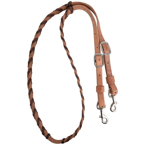 Barrel Reins 5/8" W/choc Lace Choc Harness Ends