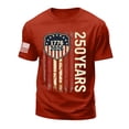 thumbnail image 5 of Rotm Patriotic Shirts Independence Day Graphic Short Sleeve Crew Neck T Shirt Freedom Print Casual Comfort Tee for Men Red,XL, 5 of 5