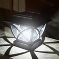 thumbnail image 5 of Solar Fence Lights Outdoor, Ip65 Waterproof Solar Post Cap Light, Dusk To Dawn Auto On/Off for Garden, Yard, Patio Decor, Square Led Wall Lamp, Warm White Sunlight Powered, 5 of 7