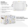 thumbnail image 2 of Coolnut Foldable Storage Bins Watercolor Flowers Dragonfly Fabric Storage Baskets Collapsible Decorative Baskets Closet Organizer Bins with PU Handles for Shelves Home Closet-2Pack Decor Gifts, 2 of 7