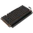 thumbnail image 3 of Teclado de máquina de escribir retro, 83 teclas Bluetooth 5.0 Brillo ajustable Estilo de máquina de escribir Teclado mecánico con cable e inalámbrico, Conexión de múltiples dispositivos Clásico 2000mA, 3 of 8
