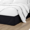 thumbnail image 2 of Bare Home  Pleated Bed Skirt - 15-Inch Tailored Drop Easy Fit Black Twin XL, 2 of 5