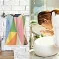 thumbnail image 7 of Yayeee 100% Cotton Hand Towels for Bathroom 16" x 28" Soft Absorbent Kitchen Towel, Minimalist Triangles, 7 of 7