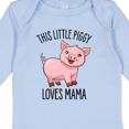 thumbnail image 4 of Inktastic This Little Piggy Loves Mama- cute Boys or Girls Long Sleeve Baby Bodysuit, 4 of 5