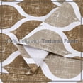 thumbnail image 3 of MURMUREY Valance Curtains for Kitchen, Geometric Moroccan Printed Valances for Windows Short Cafe Kitchen Curtains Bathroom Window Curtains, Brown/Taupe, 3 of 6