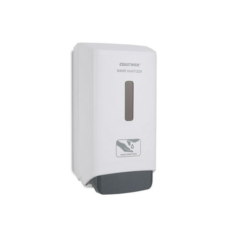 COASTWIDE J-Series Wall-Mounted Manual Hand Sanitizer Dispenser White (CWJMH-W)