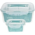 thumbnail image 2 of GOOHOCHY cajas de gran capacidad para refrigerador, contenedor de alimentos para cocina, caja fresca, color azul, 2 of 8