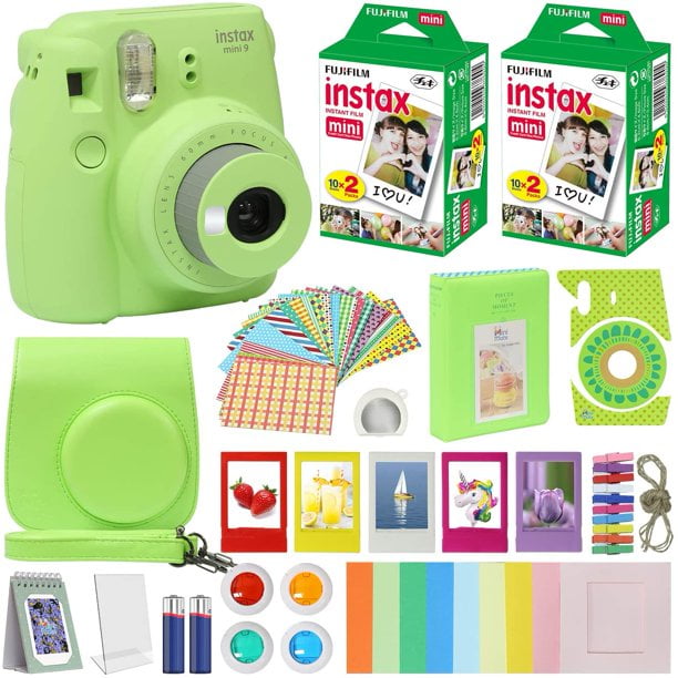Fujifilm Instax Mini 9 Instant Film Camera Lime Green + 40 ...
