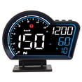 thumbnail image 2 of Pantalla HUD para automóvil Dirección de velocidad Distancia de conducción Alarma de exceso de velocidad Pantalla HD GPS Velocímetro digital Universal para vehículo, 2 of 5