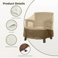 thumbnail image 2 of Outdoor Rocking Chair Covers, 2Pcs Outdoor Patio Furniture Covers for Rocking Chairs, Patio Dining Chair Cover High-Back Chair Cover, 33' x 28'' x 39'', 2 of 6