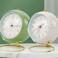thumbnail image 4 of Inteprter Reloj despertador de escritorio ABS, mesita de noche, sin tictac, estilo Vintage, Retro y Simple, reloj analógico silencioso Decoración del hogar, 4 of 6