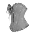 thumbnail image 2 of Grebrafan Corset Bustier Renaissance pour Femmes Gris G, 2 of 5