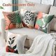 thumbnail image 2 of Set of 4 Decorative Pillowcase Cushion Covers for Sofa Velvet Classic Cushion Cover for Home Living Room Bedroom Leaves 45 x 45cm, 2 of 4