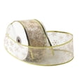 thumbnail image 2 of 1 Roll Compact Ribbon Nice-looking Acrylic Fiber Snowflake Shape Glitter Ribbon for Daily Use, 2 of 9