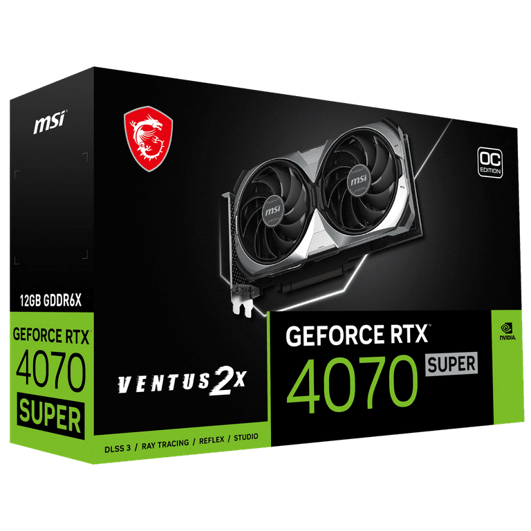 MSI GeForce RTX 4070 SUPER 12G Ventus 2X OC Gaming GPU MSI GeForce RTX 4070 SUPER 12G Ventus 2X OC Gaming GPU