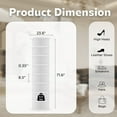thumbnail image 3 of YODOLLA 8 Tier Rotating Shoe Rack, 360° Spinning Shoe Display Lazy Susan in White (23.6’’×23.6’’×71.6’’), 3 of 9