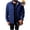Blue, variant on Men's Sherpa Lined Shirt Jackets Lapel Collar Thick Warm Button Down Winter Coat Golf Casual Sport Outerwear (XL, Gray)