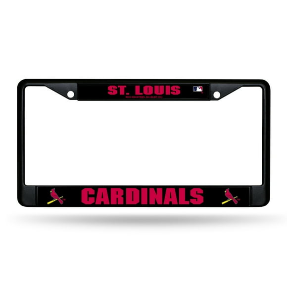St. Louis Cardinals Cadre Chromé Noir
