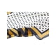 thumbnail image 4 of INSPIRAR CHIC Bufanda Cuadrada de Lunares de 70cm para Mujeres Azul Marino Amarillo 27.56*27.56"(L*W), 4 of 5