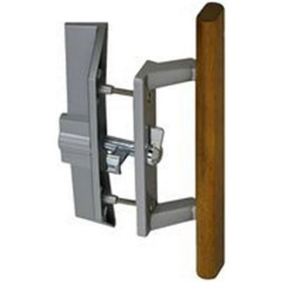 Patio Door Handle Latch Set - Wood Handle, Aluminum