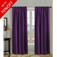 Purple Blackout Curtains Walmart Com