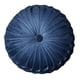 thumbnail image 2 of Cojín redondo con pliegues y diseño de calabaza para el suelo del sofá Peluche azul oscuro, 2 of 9
