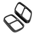 thumbnail image 4 of Tail Pipe Frame, Quad Exhaust Tip Cover Practical  Replacement For  CLS W218 2012-2017 For Car Glossy Black, 4 of 8