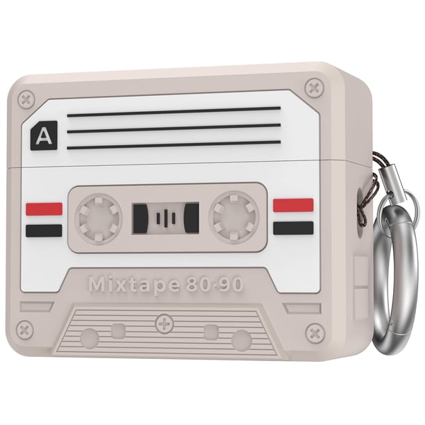 Funda para AirPods Pro 3 TRONWIN Diseño Retro Mixtape de Silicona