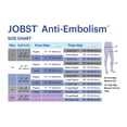 thumbnail image 3 of JOBST Anti-Embolism Compression Stockings, 18 mmHg, Knee High, Closed Toe, White, Small, 3 of 3