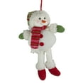 thumbnail image 2 of 13" Jolly Smiling Plush Snowman Hanging Christmas Ornament, 2 of 5