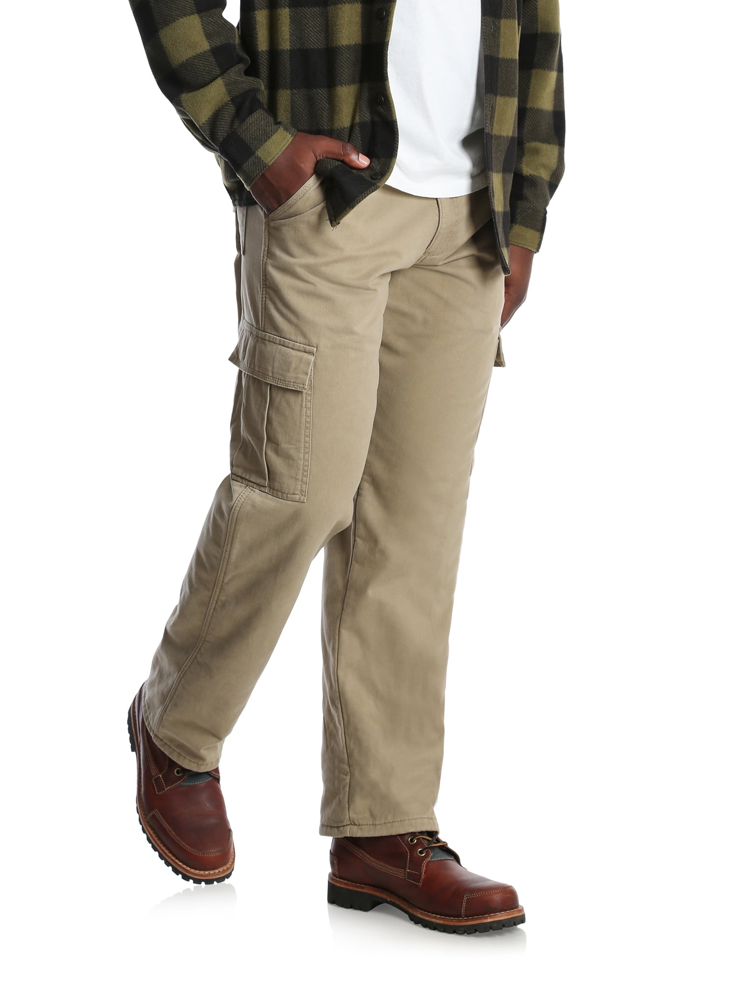 wrangler cargo pants fleece lined