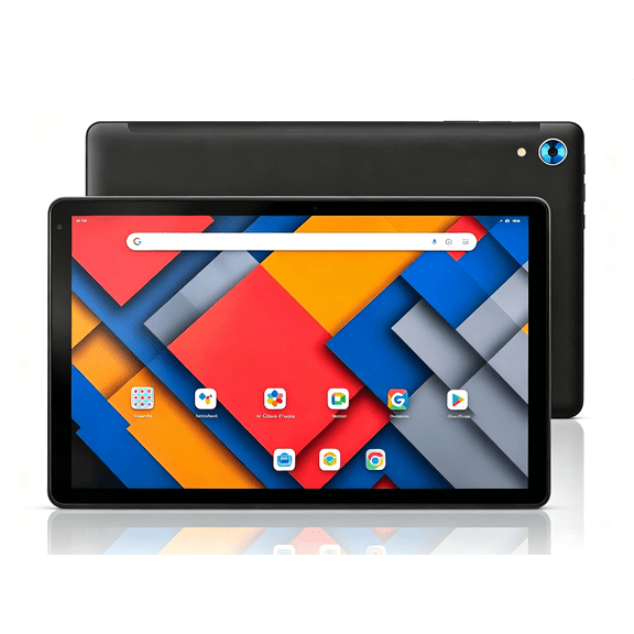 BESTSKI 10.1 Inch Tablet, 10GB RAM 128GB ROM 1TB Expandable, 1280x800 HD IPS Display, Wi-Fi 6 BT 5.0 Dual Camer, Black