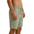 thumbnail image 3 of Men's Casual Cotton And Linen Loose Five-inch Shorts - Men's Breathable Sports Shorts, Size S-3XL, 3 of 5