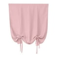 thumbnail image 2 of Apeya Beige Roman Tie-Up Curtain（1Pc）, Thermal Insulated Window Shade for Kids Room, Small Windows, Bathroom & Kitchen, Rod Pocket Design, 30 X 46 Inches,80*120 Curtain Pink, 2 of 5